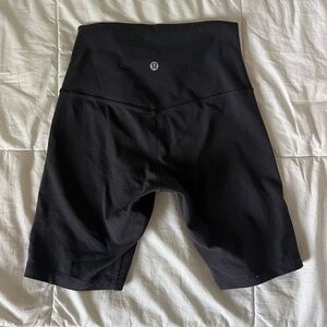 Black Lululemon biker shorts